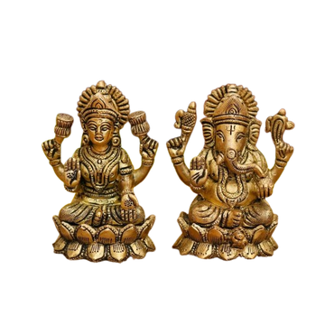 Laxmi Ganesh Brass Idols