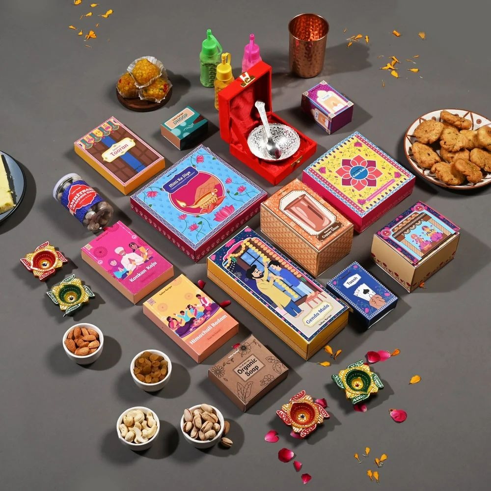 Utsav Collection Diwali Gift Hamper – Premium Corporate & Personalized Festive Box (14 Luxury Items)
